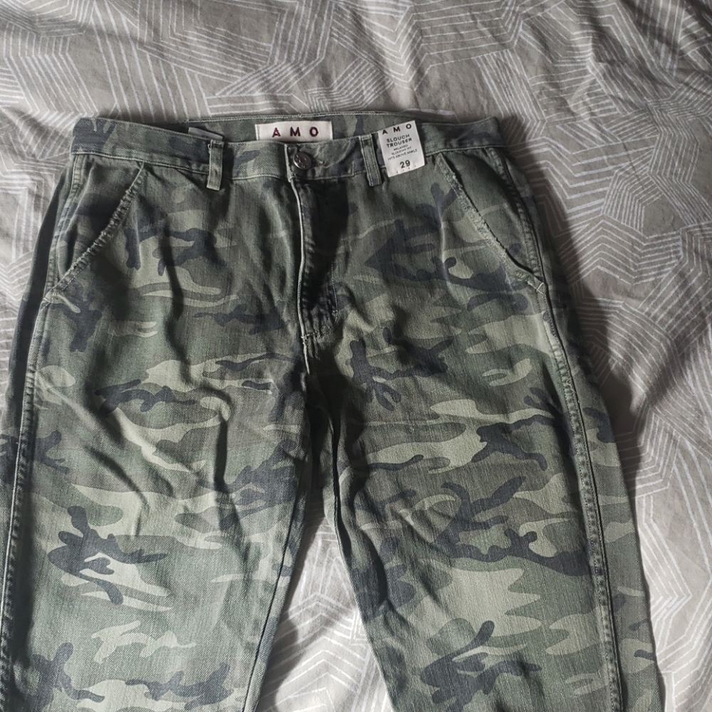 AMO slouched camo trouser